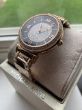 Buy Shop Michael Kors Catlin Black Dial Rose Gold Steel Strap Watch for Women - MK3339 USA Online