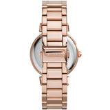 Buy Shop Michael Kors Catlin Black Dial Rose Gold Steel Strap Watch for Women - MK3339 USA Online