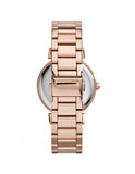 Buy Shop Michael Kors Catlin Black Dial Rose Gold Steel Strap Watch for Women - MK3339 USA Online