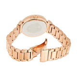 Buy Shop Michael Kors Catlin Black Dial Rose Gold Steel Strap Watch for Women - MK3339 USA Online