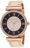 Buy Shop Michael Kors Catlin Black Dial Rose Gold Steel Strap Watch for Women - MK3339 USA Online