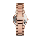 Buy Shop Michael Kors Catlin Black Diamonds Dial Rose Gold Steel Strap Watch for Women - MK3356 USA Online
