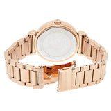 Buy Shop Michael Kors Catlin Black Diamonds Dial Rose Gold Steel Strap Watch for Women - MK3356 USA Online