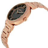 Buy Shop Michael Kors Catlin Black Diamonds Dial Rose Gold Steel Strap Watch for Women - MK3356 USA Online