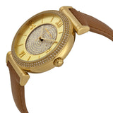 Buy Shop Michael Kors Catlin Champagne Dial Brown Leather Strap Watch for Women - MK2375 USA Online