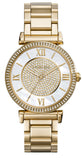 Buy Shop Michael Kors Catlin Mother of Pearl Dial Gold Steel Strap Watch for Women - MK3332 USA Online
