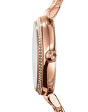 Buy Shop Michael Kors Catlin Quartz Rose Gold Dial Rose Gold Steel Strap Watch For Women - MK3412 USA Online