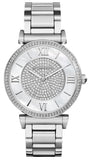 Buy Shop Michael Kors Catlin Silver Dial Silver Steel Strap Watch for Women - MK3355 USA Online