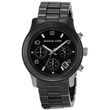 Buy Shop Michael Kors Runway Black Ceramic Dial Black Steel Strap Watch for Women - MK5162 USA Online