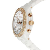 Buy Shop Michael Kors Ceramic White Dial White Steel Strap Watch for Women - MK5269 USA Online
