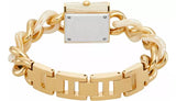 Buy Shop Michael Kors Chain Lock Analog Crystals Silver Dial Gold Steel Strap Watch for Women - MK4809 USA Online