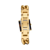 Buy Shop Michael Kors Chain Lock Analog Silver Dial Two Tone Steel Strap Watch for Women - MK4808 USA Online