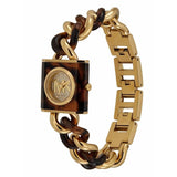 Buy Shop Michael Kors Chain Lock Analog Silver Dial Two Tone Steel Strap Watch for Women - MK4808 USA Online