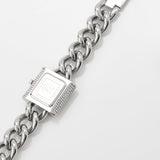 Buy Shop Michael Kors Chain Lock Pave Silver Dial Silver Steel Strap Watch For Women - MK4718 USA Online