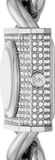 Buy Shop Michael Kors Chain Lock Pave Silver Dial Silver Steel Strap Watch For Women - MK4718 USA Online