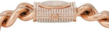 Buy Shop Michael Kors Chain Lock Three-Hand Rose Gold Dial Rose Gold Steel Strap Watch for Women - MK4827 USA Online
