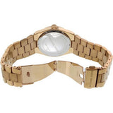Buy Shop Michael Kors Channing Black Dial Rose Gold Steel Strap Watch For Women - MK5937 USA Online