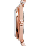 Buy Shop Michael Kors Channing Black Dial Rose Gold Steel Strap Watch For Women - MK5937 USA Online