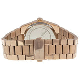 Buy Shop Michael Kors Channing Black Dial Rose Gold Steel Strap Watch For Women - MK5937 USA Online