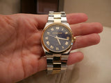 Buy Shop Michael Kors Channing Blue Dial Two Tone Steel Strap Watch For Women - MK5893 USA Online