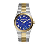 Buy Shop Michael Kors Channing Blue Dial Two Tone Steel Strap Watch For Women - MK5893 USA Online