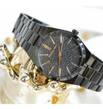Buy Shop Michael Kors Channing Quartz Black Dial Black Steel Strap Watch For Women - MK6625 USA Online