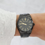 Buy Shop Michael Kors Channing Quartz Black Dial Black Steel Strap Watch For Women - MK6625 USA Online