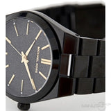 Buy Shop Michael Kors Channing Quartz Black Dial Black Steel Strap Watch For Women - MK6625 USA Online
