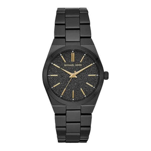 Buy Shop Michael Kors Channing Quartz Black Dial Black Steel Strap Watch For Women - MK6625 USA Online