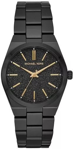 Buy Shop Michael Kors Channing Quartz Black Dial Black Steel Strap Watch For Women - MK6625 USA Online