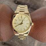 Buy Shop Michael Kors Channing Quartz Gold Dial Gold Steel Strap Watch For Women - MK6623 USA Online