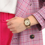 Buy Shop Michael Kors Channing Quartz Gold Dial Gold Steel Strap Watch For Women - MK6623 USA Online