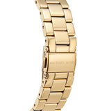 Buy Shop Michael Kors Channing Quartz Gold Dial Gold Steel Strap Watch For Women - MK6623 USA Online