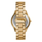 Buy Shop Michael Kors Channing Quartz Gold Dial Gold Steel Strap Watch For Women - MK6623 USA Online