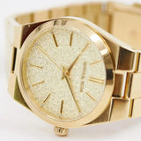Buy Shop Michael Kors Channing Quartz Gold Dial Gold Steel Strap Watch For Women - MK6623 USA Online