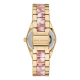 Buy Shop Michael Kors Channing Quartz Mother of Pearl Pink Dial Two Tone Steel Strap Watch For Women - MK6650 USA Online