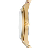 Buy Shop Michael Kors Channing Quartz Mother of Pearl Pink Dial Two Tone Steel Strap Watch For Women - MK6650 USA Online