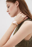 Buy Shop Michael Kors Channing Quartz Mother of Pearl Pink Dial Two Tone Steel Strap Watch For Women - MK6652 USA Online
