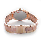 Buy Shop Michael Kors Channing Quartz Mother of Pearl Pink Dial Two Tone Steel Strap Watch For Women - MK6652 USA Online