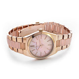 Buy Shop Michael Kors Channing Quartz Mother of Pearl Pink Dial Two Tone Steel Strap Watch For Women - MK6652 USA Online