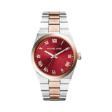 Buy Shop Michael Kors Channing Quartz Red Dial Two Tone Steel Strap Watch For Women - MK6114 USA Online