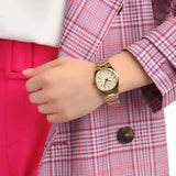 Buy Shop Michael Kors Channing Quartz Rose Gold Dial Rose Gold Steel Strap Watch For Women - MK6624 USA Online