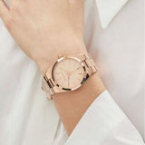 Buy Shop Michael Kors Channing Quartz Rose Gold Dial Rose Gold Steel Strap Watch For Women - MK6624 USA Online