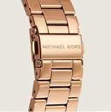 Buy Shop Michael Kors Channing Quartz Rose Gold Dial Rose Gold Steel Strap Watch For Women - MK6624 USA Online