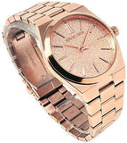 Buy Shop Michael Kors Channing Quartz Rose Gold Dial Rose Gold Steel Strap Watch For Women - MK6624 USA Online