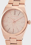 Buy Shop Michael Kors Channing Quartz Rose Gold Dial Rose Gold Steel Strap Watch For Women - MK6624 USA Online