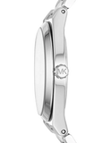 Buy Shop Michael Kors Channing Quartz White Dial Two Tone Steel Strap Watch For Women - MK6649 USA Online