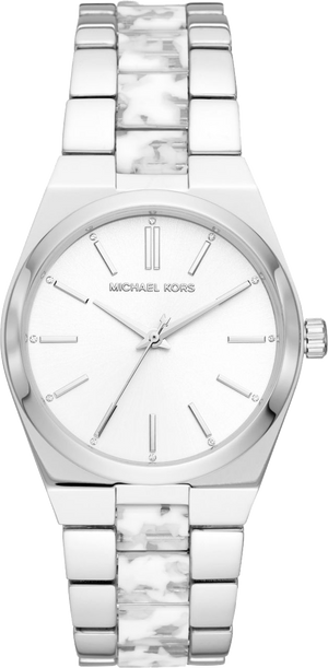 Buy Shop Michael Kors Channing Quartz White Dial Two Tone Steel Strap Watch For Women - MK6649 USA Online