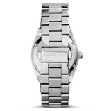 Buy Shop Michael Kors Channing Three Hand Silver Dial Silver Steel Strap Watch For Women - MK6626 USA Online