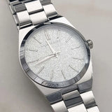 Buy Shop Michael Kors Channing Three Hand Silver Dial Silver Steel Strap Watch For Women - MK6626 USA Online